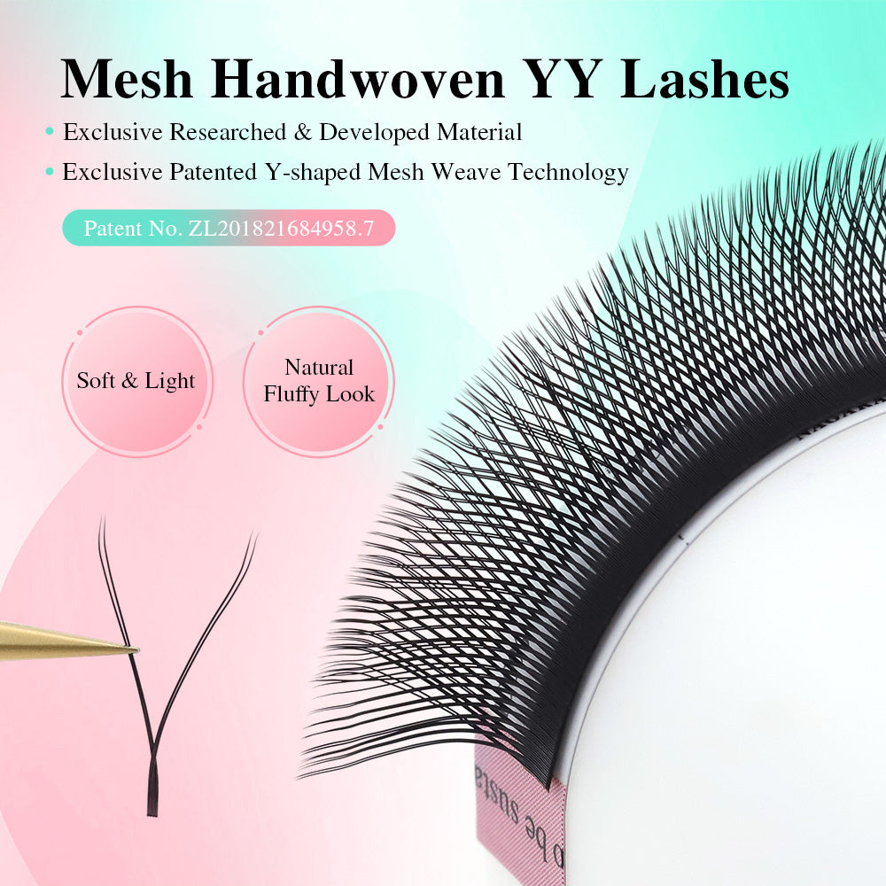 NAGARAKU YY Shape Hand Woven Eyelashes Extension (10PCS)