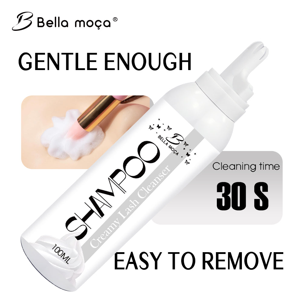 Bella Moça 100ml Pink and White Foaming Eyelash Mousse
