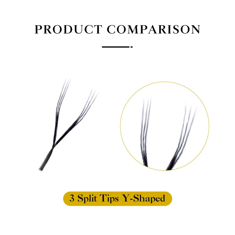 DeceMars 3 Split Tips Y-Shaped Eyelash Extension