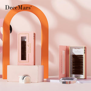 DeceMars Brown 4DW-Shaped Eyelashes Extensions