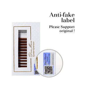 DeceMars YY Shape Brown Eyelashes Extensions