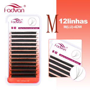 Fadvan 4DW L Curl Eyelash Extensions
