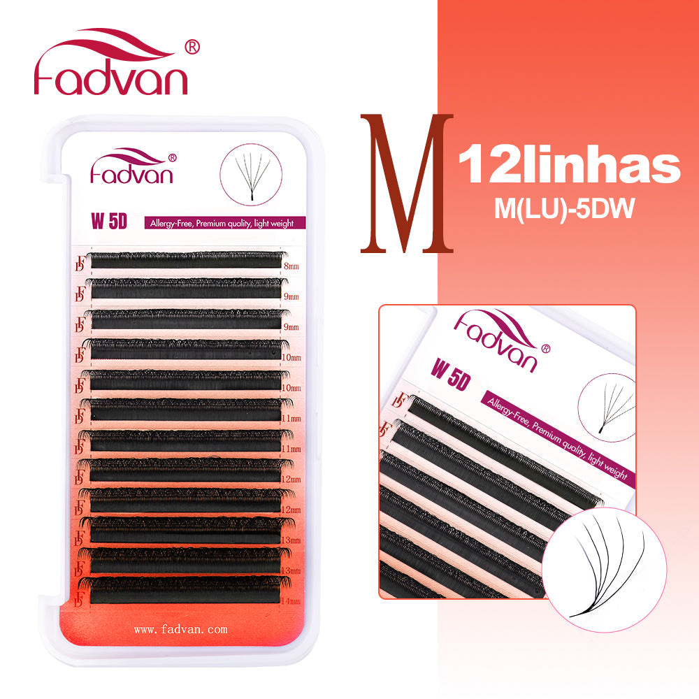 Fadvan 5DW L Curl Eyelash Extensions