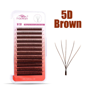 Fadvan Brown 5DW Eyelash Extensions