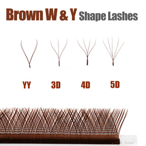 Fadvan Brown 5DW Eyelash Extensions