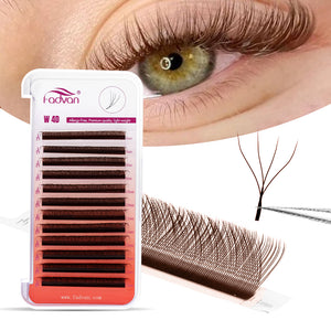 Fadvan Brown 5DW Eyelash Extensions