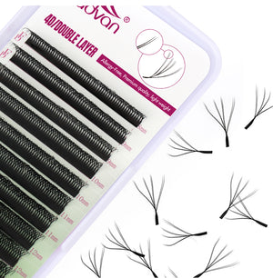 Fadvan Duplo4DW Eyelash Extensions D Curl Black False Eyelashes
