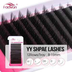 FADVAN L/L+/M Curl YY Shape Eyelashes Extension