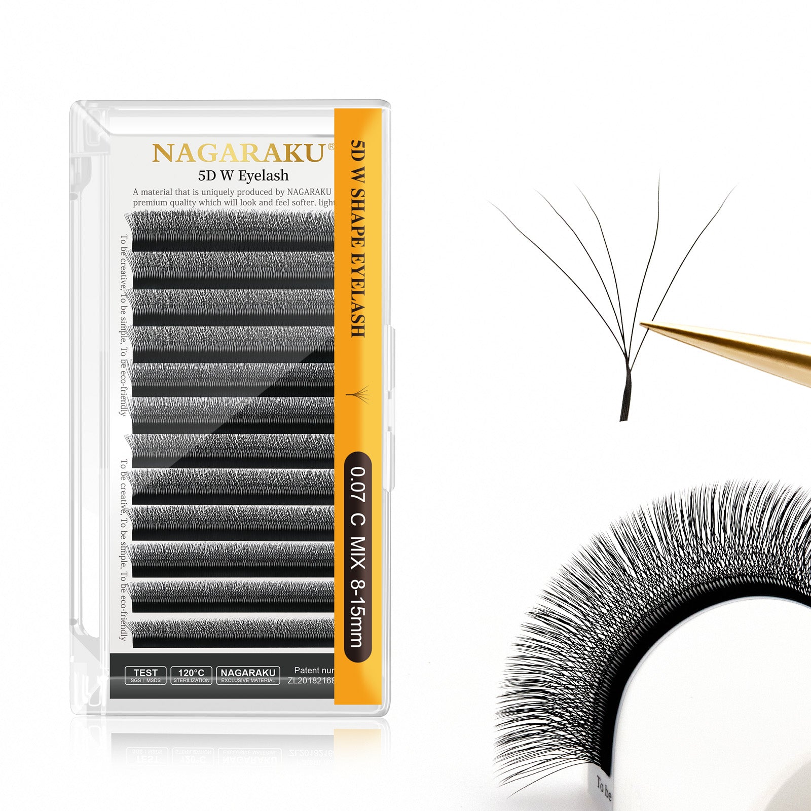 NAGARAKU 5DW Shape Hand Woven  Eyelashes Extension (10PCS)