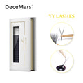DeceMars YY Shape Black Eyelashes Extensions Two Tip Lashes