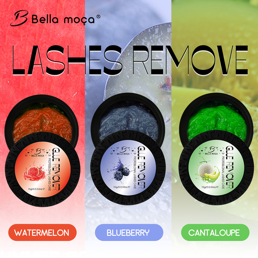 Bella Moça 15g Blueberry, watermelon, and cantaloupe-scented  Eyelash Glue Remover