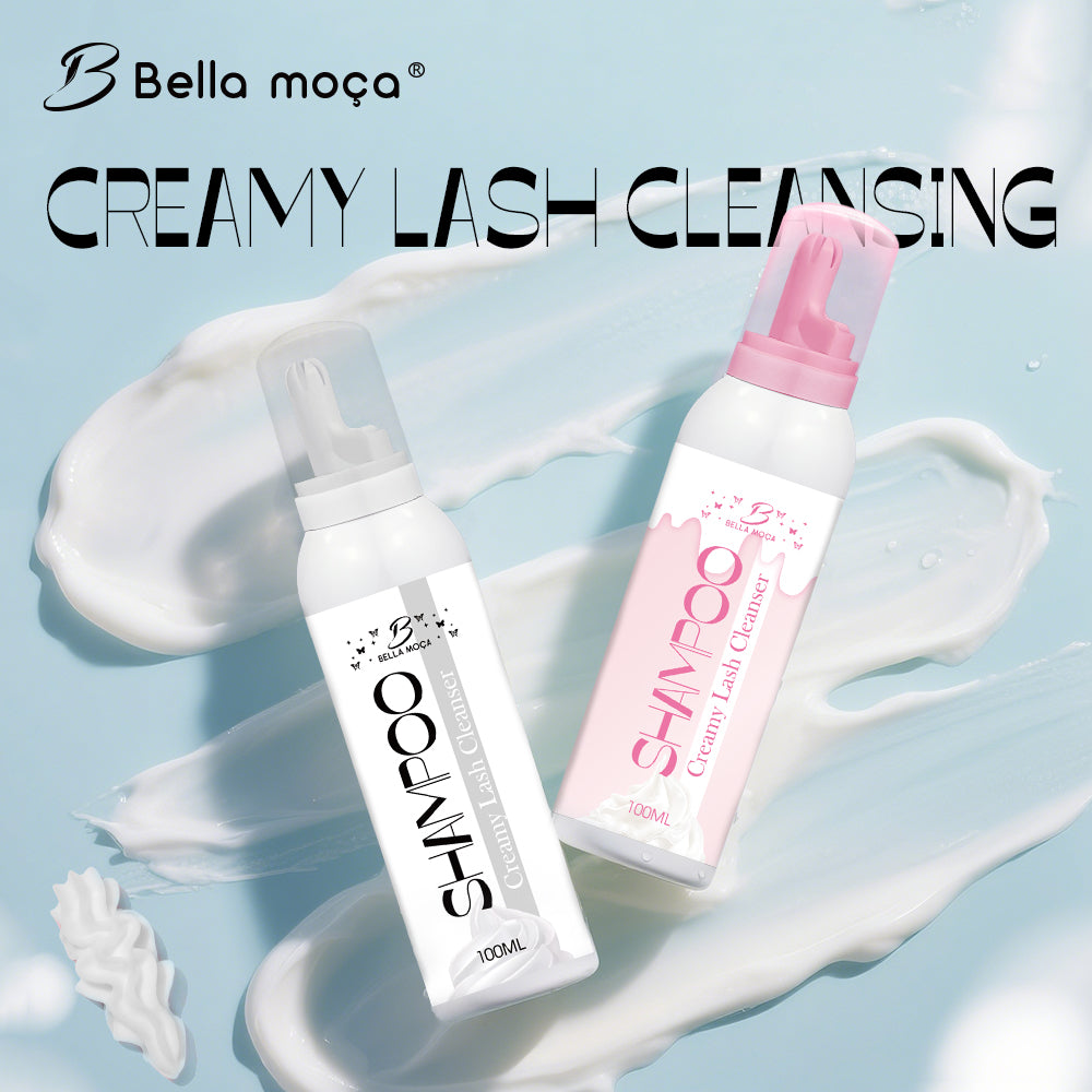 Bella Moça 100ml Pink and White Foaming Eyelash Mousse