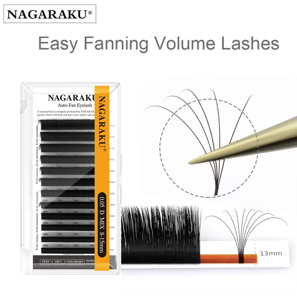 NAGARAKU Fast Shipping Easy Fan Auto Eyelash Extension Supplies