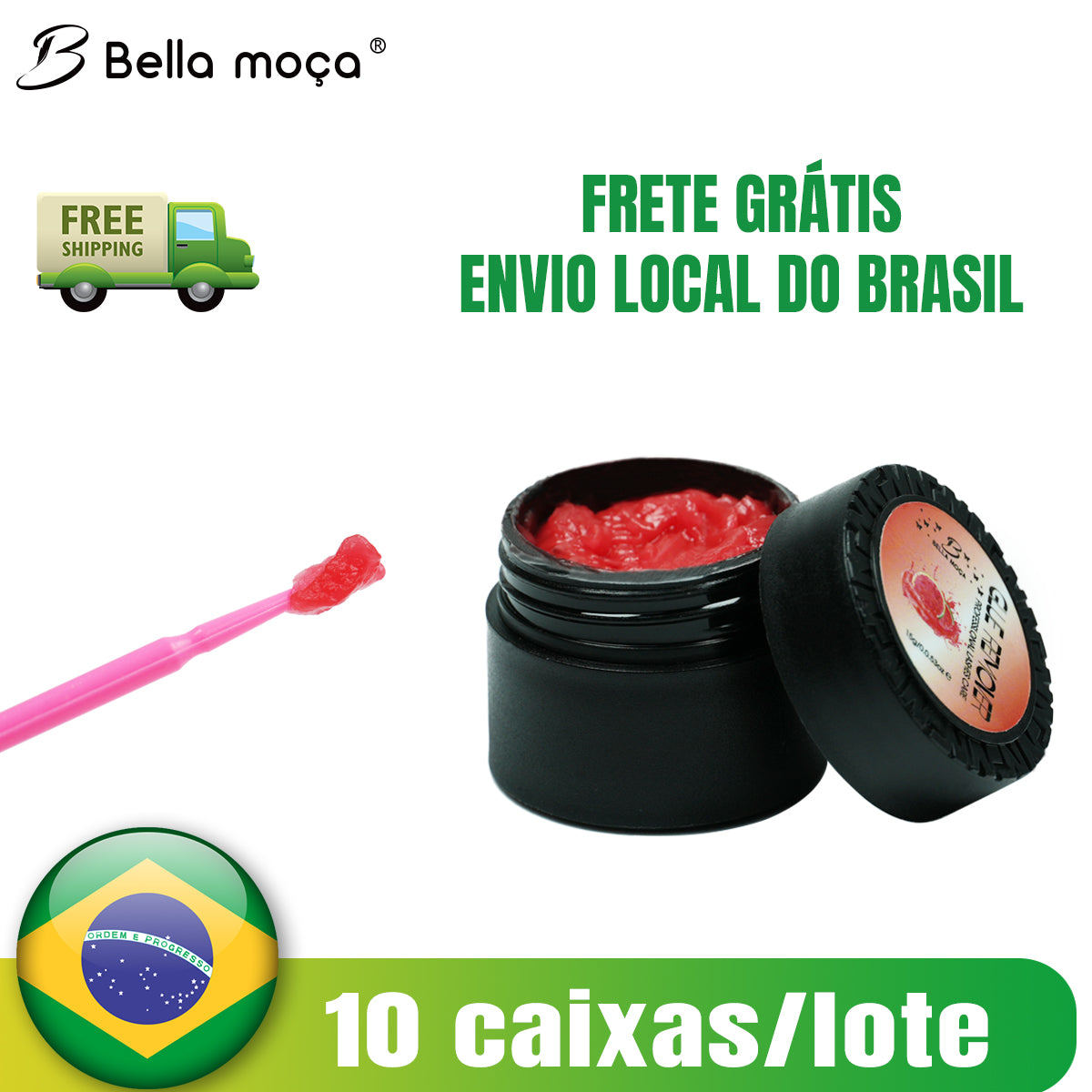 Bella Moça 15g Blueberry, watermelon, and cantaloupe-scented  Eyelash Glue Remover