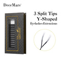 DeceMars 3 Split Tips Y-Shaped Eyelash Extension