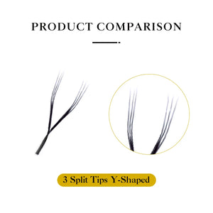 DeceMars 3 Split Tips Y-Shaped Eyelash Extension
