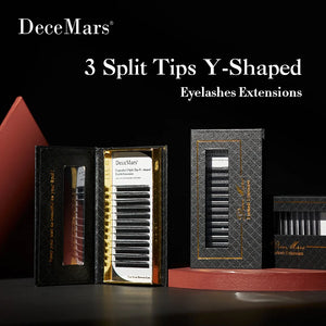 DeceMars 3 Split Tips Y-Shaped Eyelash Extension