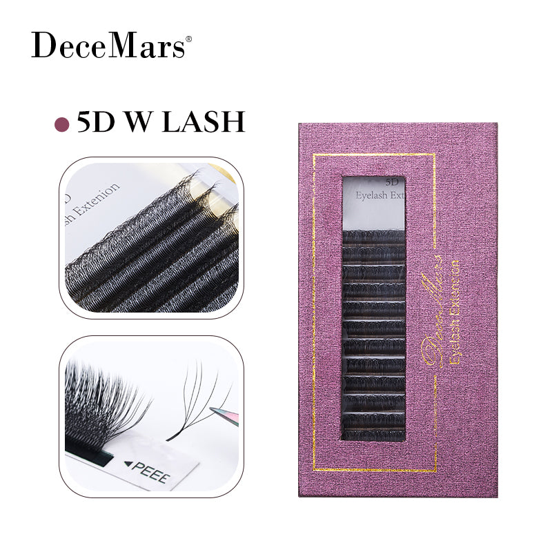 DeceMars 5DW-Shaped Eyelashes Extensions