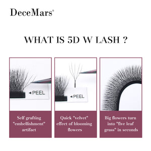 DeceMars 5DW-Shaped Eyelashes Extensions