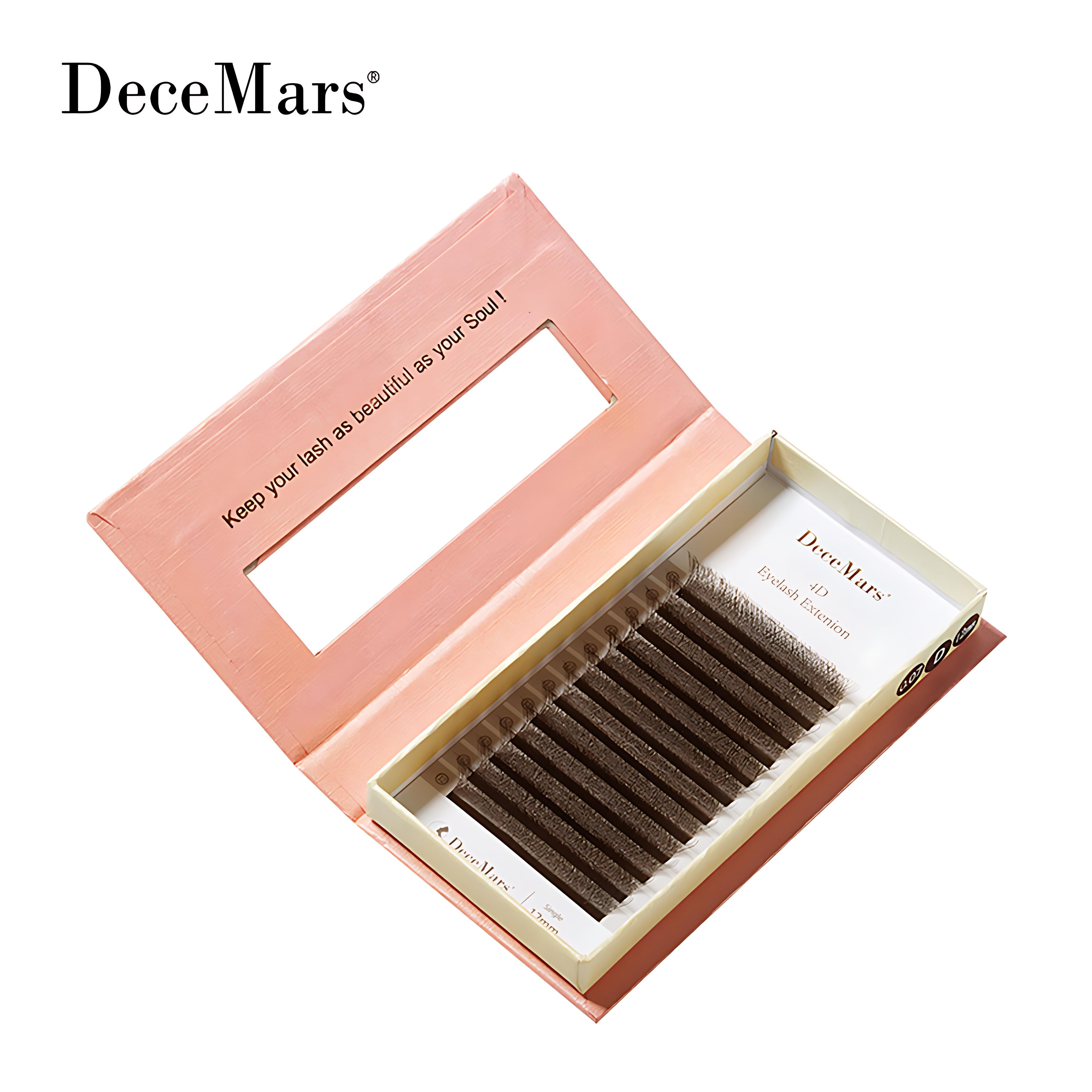 DeceMars Brown 4DW-Shaped Eyelashes Extensions