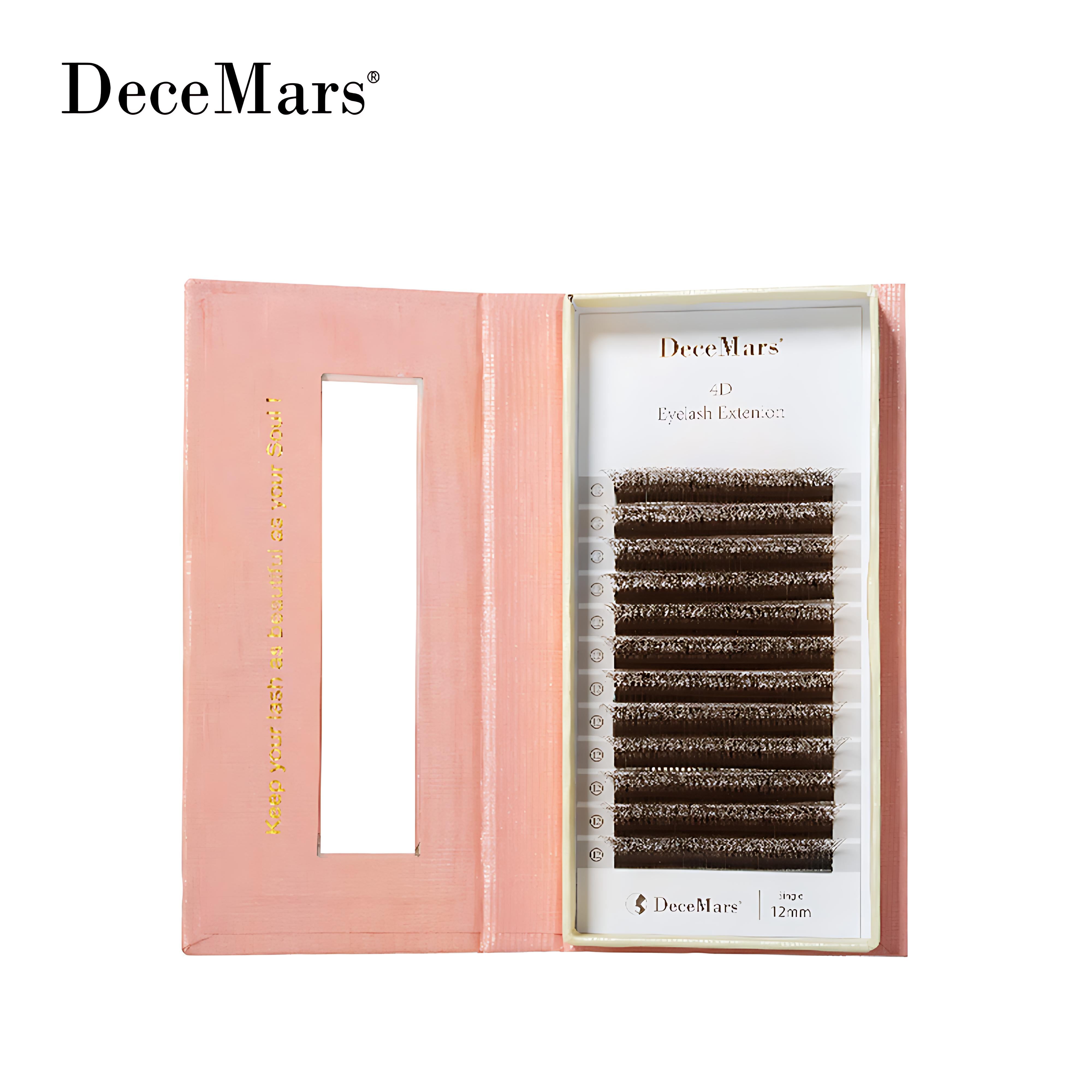 DeceMars Brown 4DW-Shaped Eyelashes Extensions