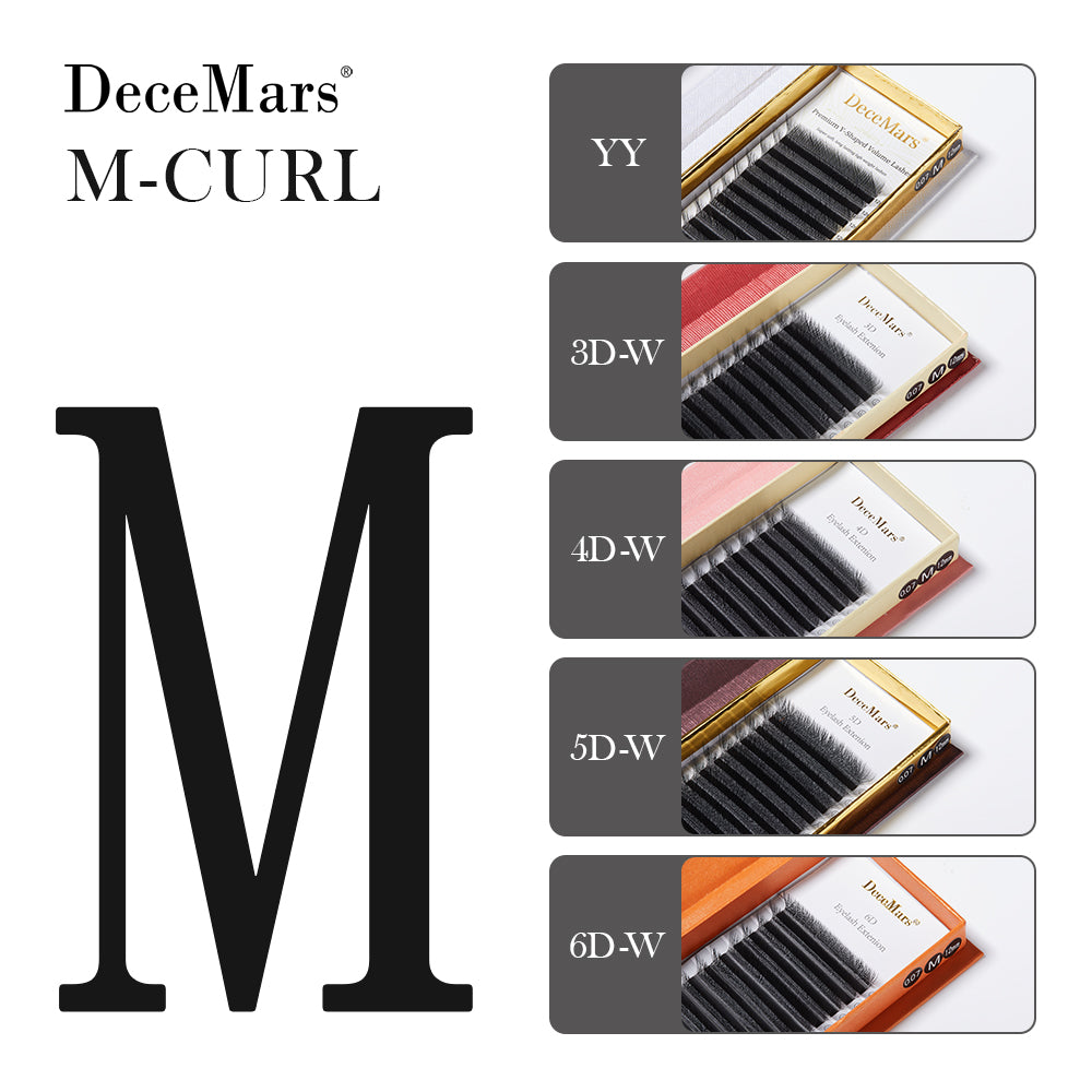 DeceMars M Curl 5DW-Shaped Eyelashes Extensions