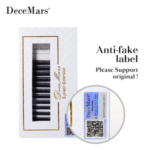 DeceMars YY Shape Black Eyelashes Extensions Two Tip Lashes