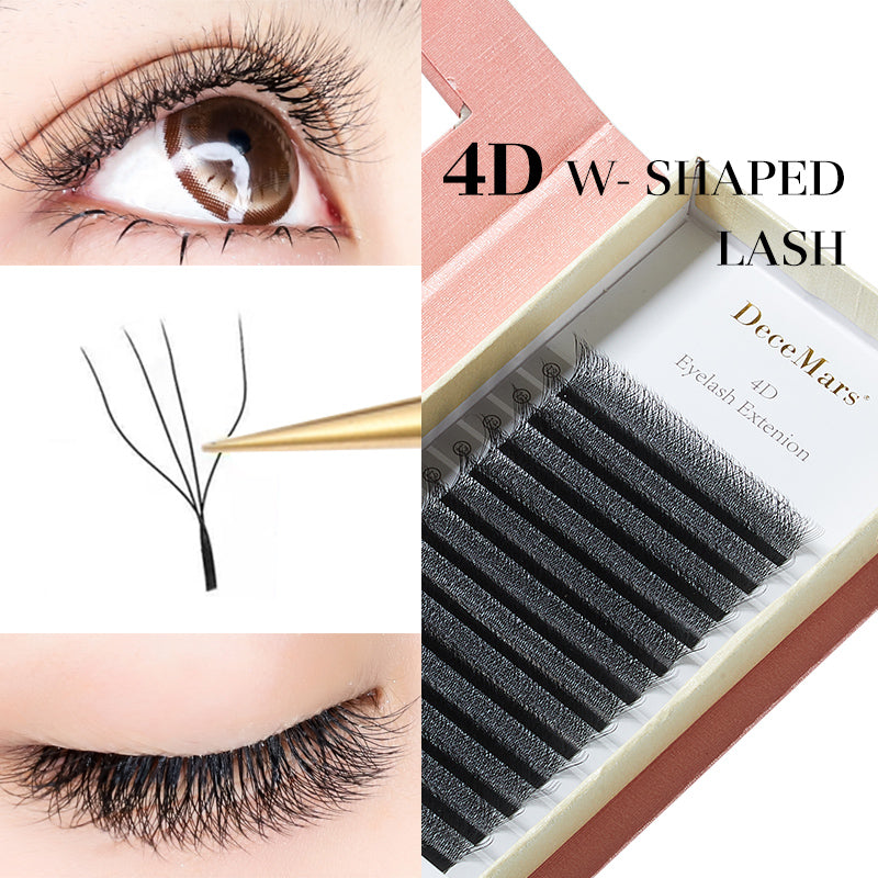 DeceMars 4D W-Shaped Eyelashes Extensions