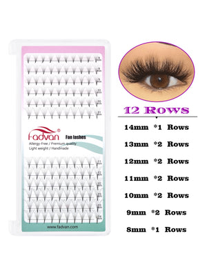 Fadvan 10D/16D Premade Eyelash Extensions D Curl Black Eyelashes