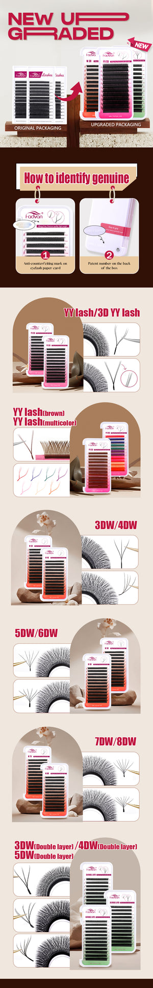 Fadvan 3DW Shape Eyelash Extensions