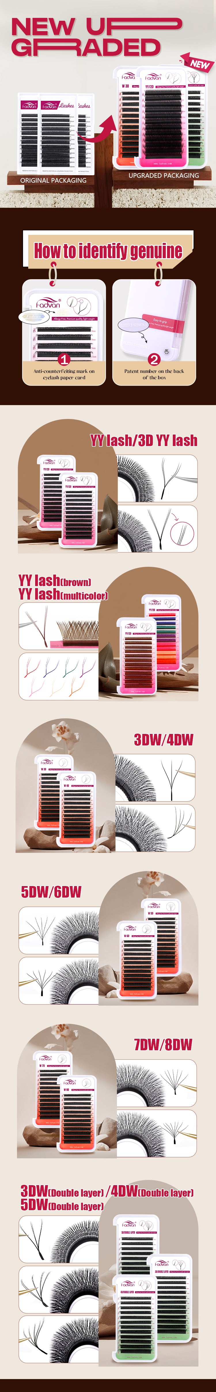 Fadvan 3DW Shape Eyelash Extensions