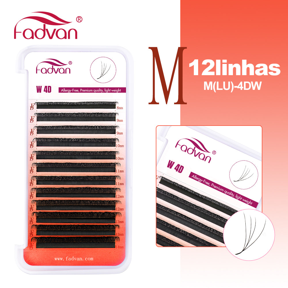 Fadvan 4DW L Curl Eyelash Extensions