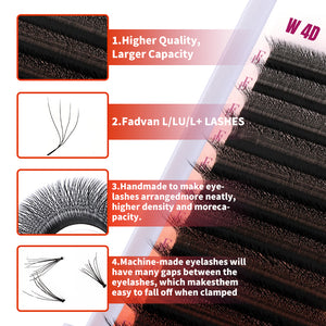 Fadvan 4DW L Curl Eyelash Extensions