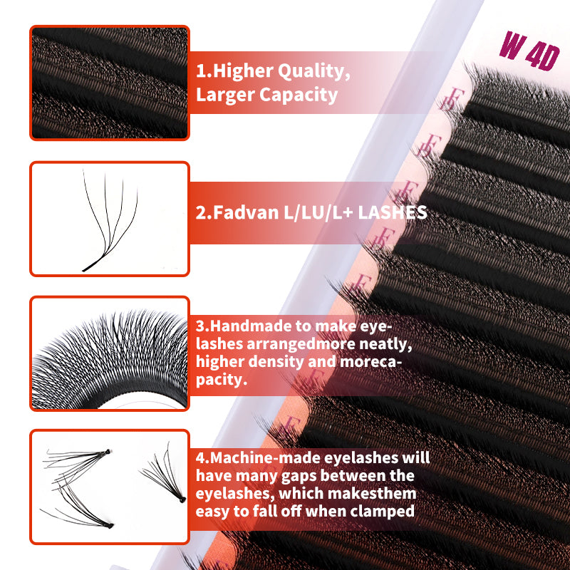 Fadvan 4DW L Curl Eyelash Extensions