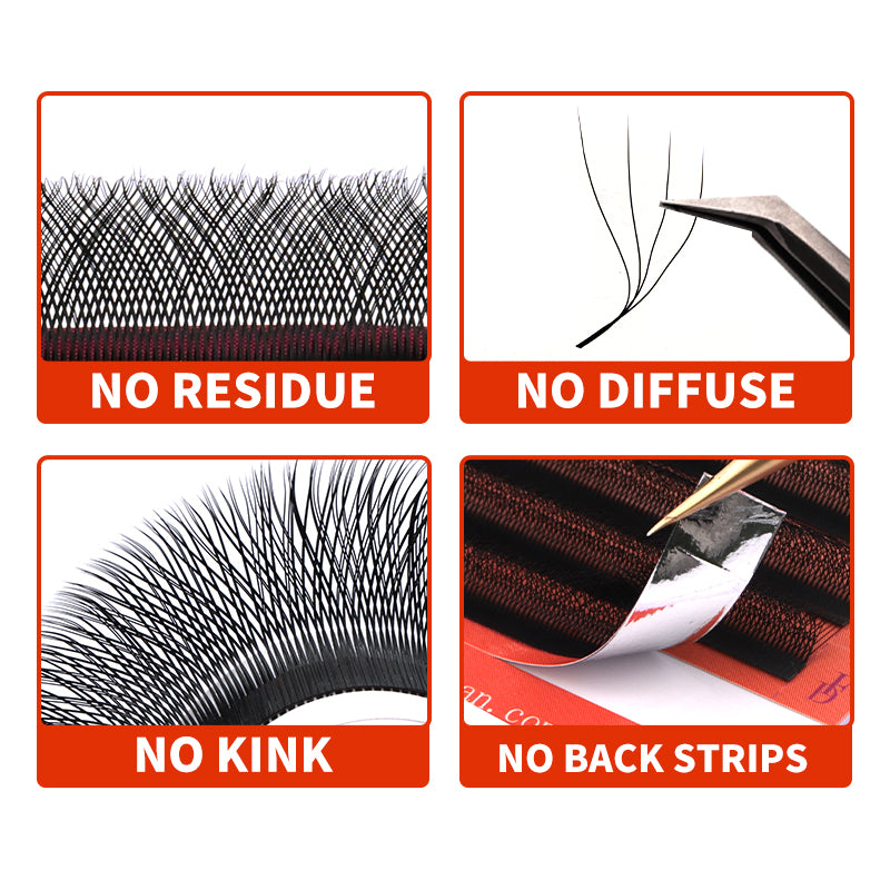 Fadvan 4DW L Curl Eyelash Extensions