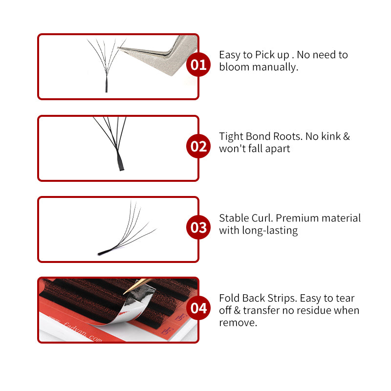 Fadvan 5DW Shape Eyelash Extensions