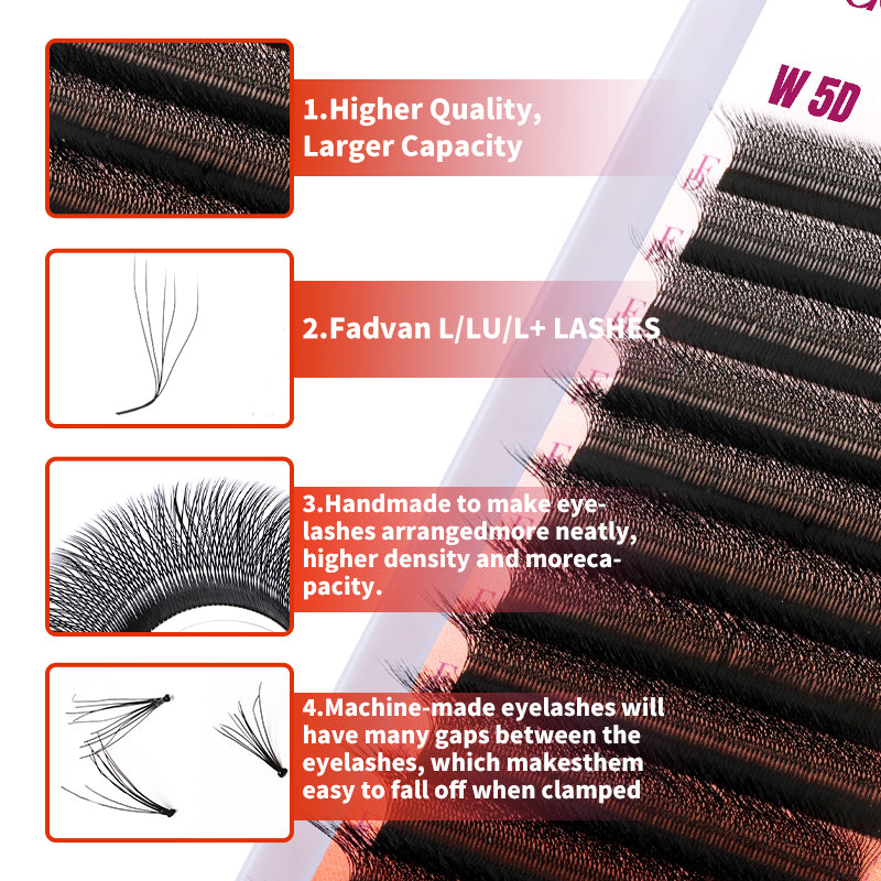 Fadvan 5DW L Curl Eyelash Extensions