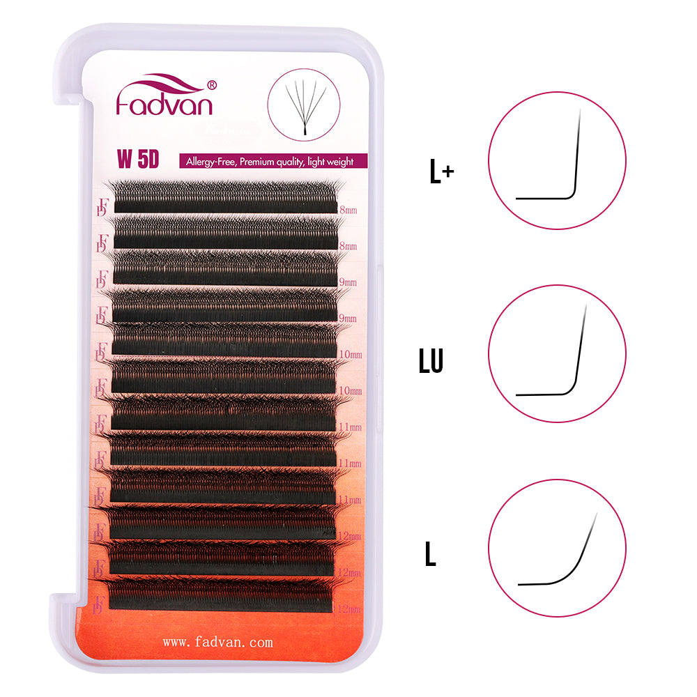 Fadvan 5DW L Curl Eyelash Extensions