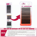 Fadvan 6DW Eyelash Extensions D Curl Black False Eyelashes