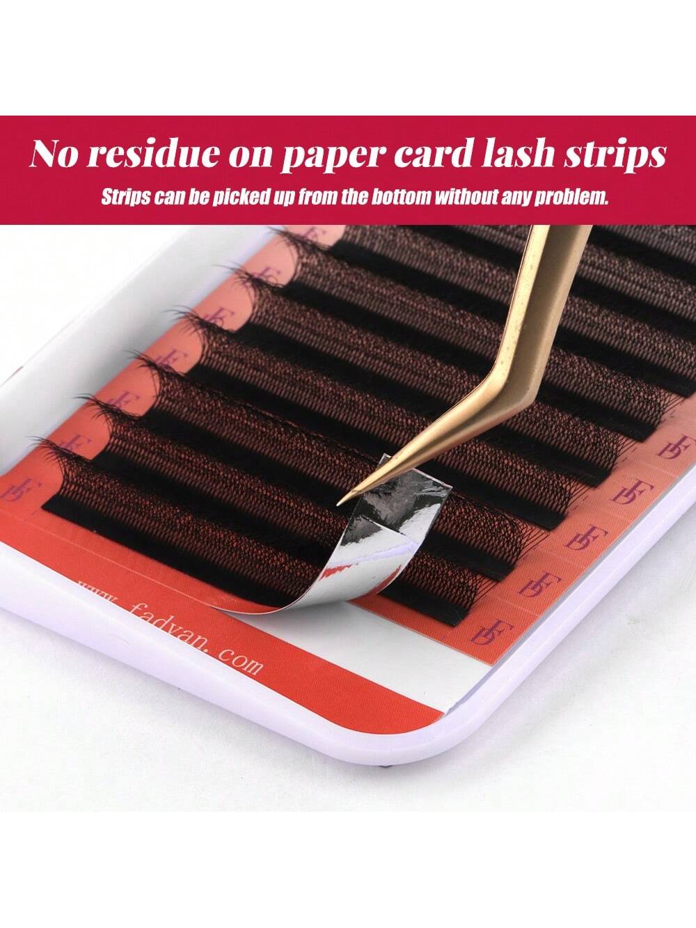 Fadvan 6DW Eyelash Extensions D Curl Black False Eyelashes