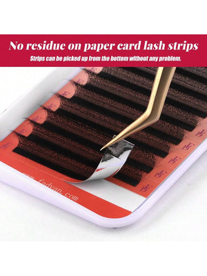 Fadvan 6DW Eyelash Extensions D Curl Black False Eyelashes