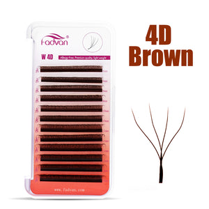 Fadvan Brown 4DW Eyelash Extensions