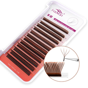 Fadvan Brown 4DW Eyelash Extensions