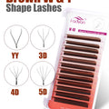 Fadvan Brown 5DW Eyelash Extensions