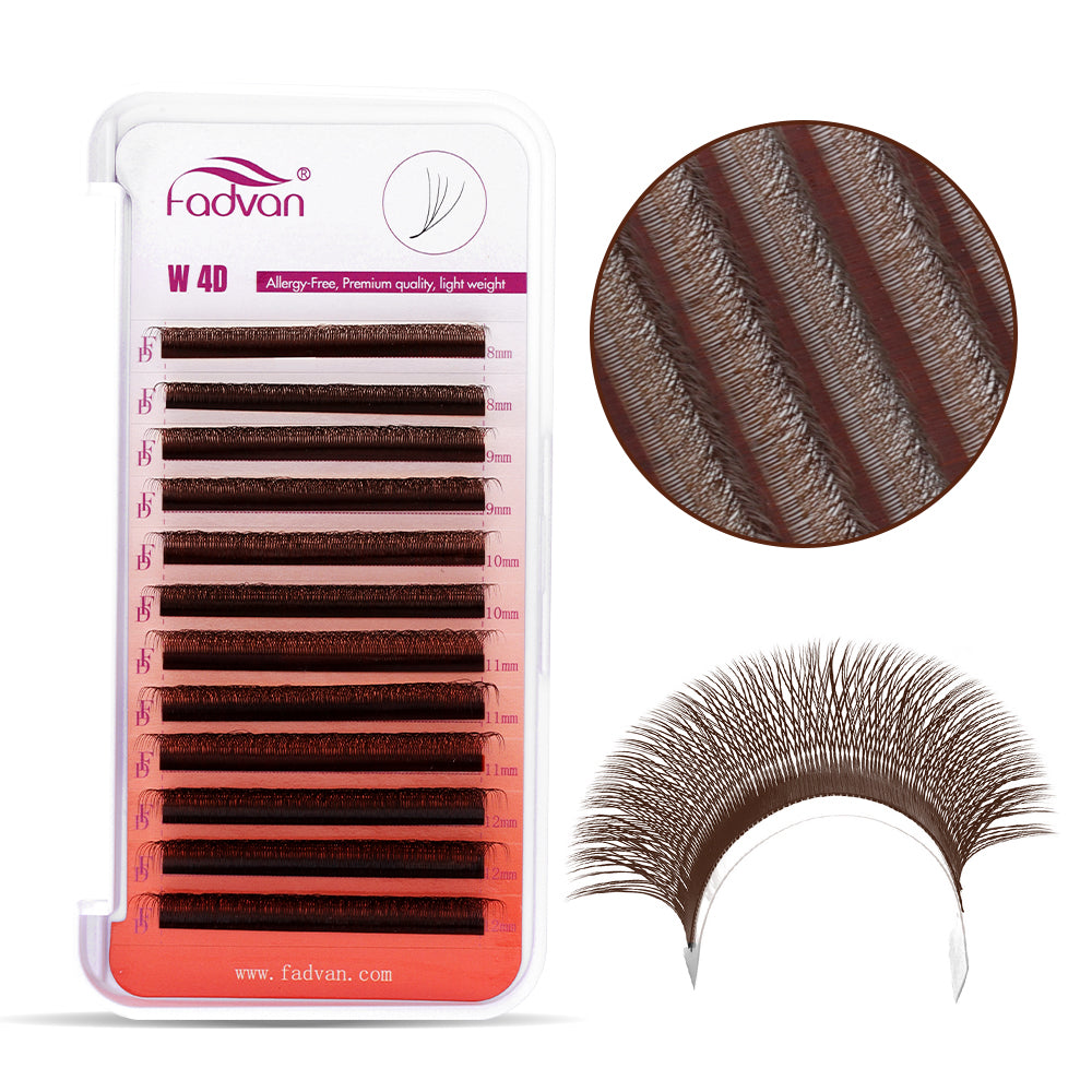 Fadvan Brown 5DW Eyelash Extensions