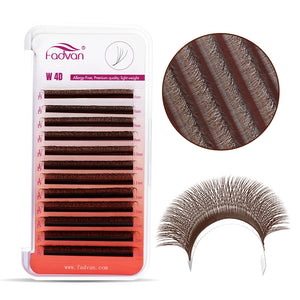 Fadvan Brown 5DW Eyelash Extensions