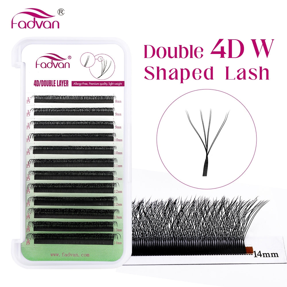 Fadvan Duplo4DW Eyelash Extensions D Curl Black False Eyelashes