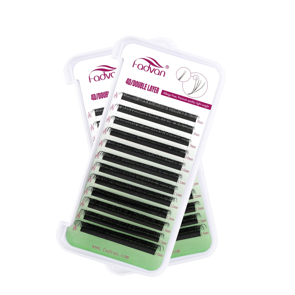 Fadvan Duplo4DW Eyelash Extensions D Curl Black False Eyelashes