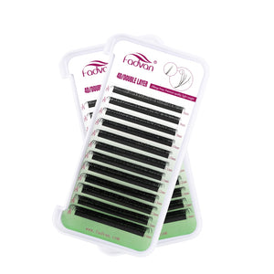 Fadvan Duplo4DW Eyelash Extensions D Curl Black False Eyelashes