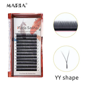 Maria Sasha YY Eyelash Extensions Volume M Curl 0.07 Thickness Y Lashes